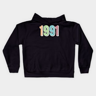 1991 BIRTH YEAR Kids Hoodie